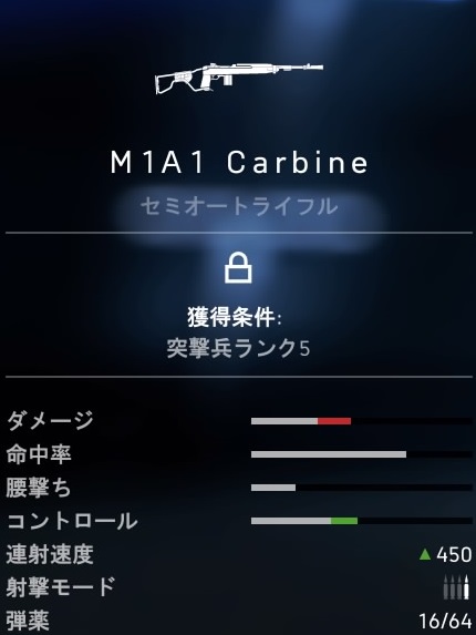 BF5 m1a1 carbine